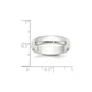 Solid 18K White Gold 5mm Light Weight Half Round Men's/Women's Wedding Band Ring Size 10