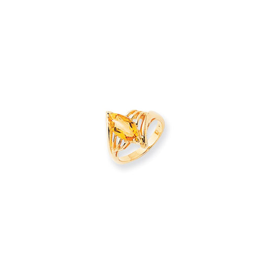 14k Yellow Gold Citrine ring