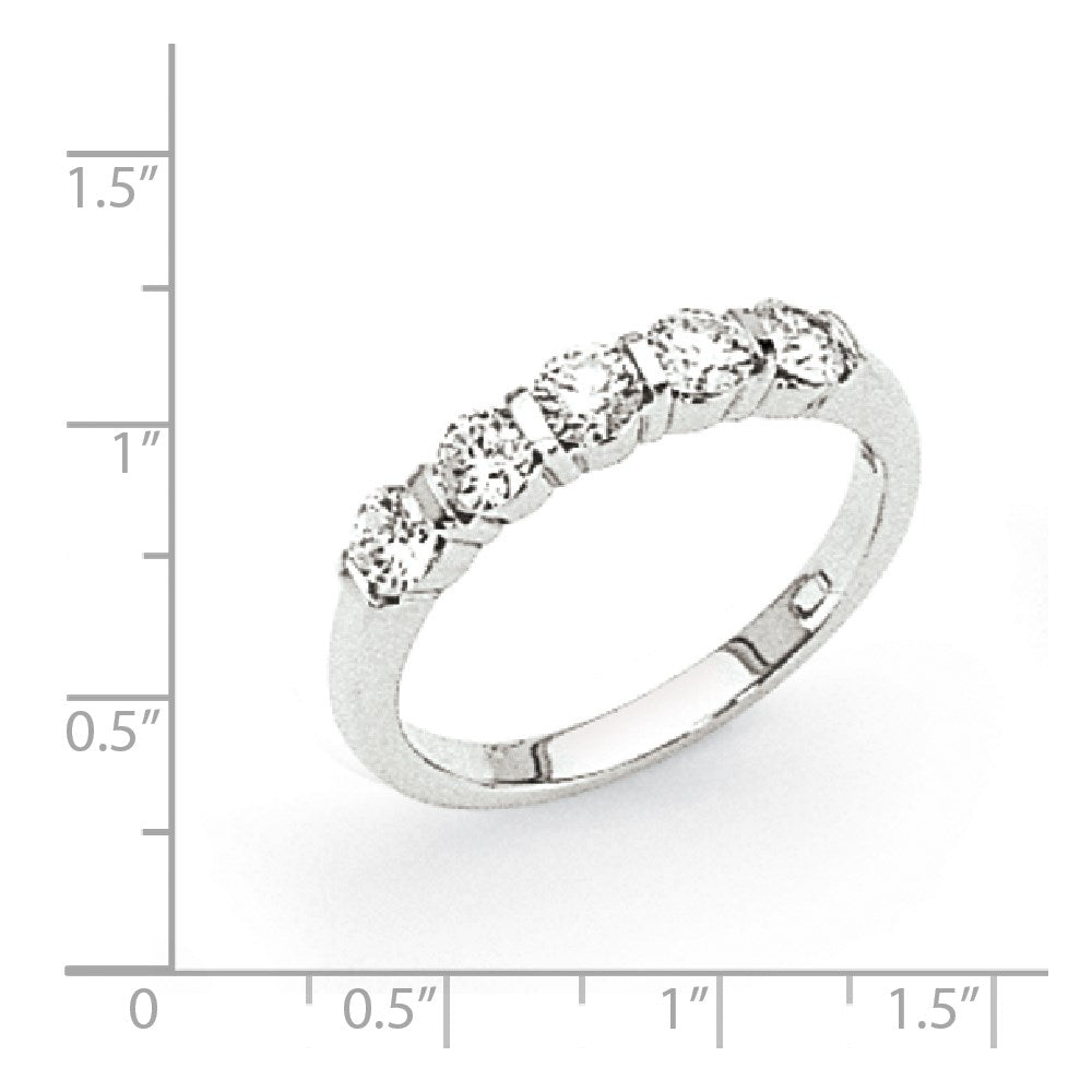 14k White Gold A Real Diamond Anniversary Band