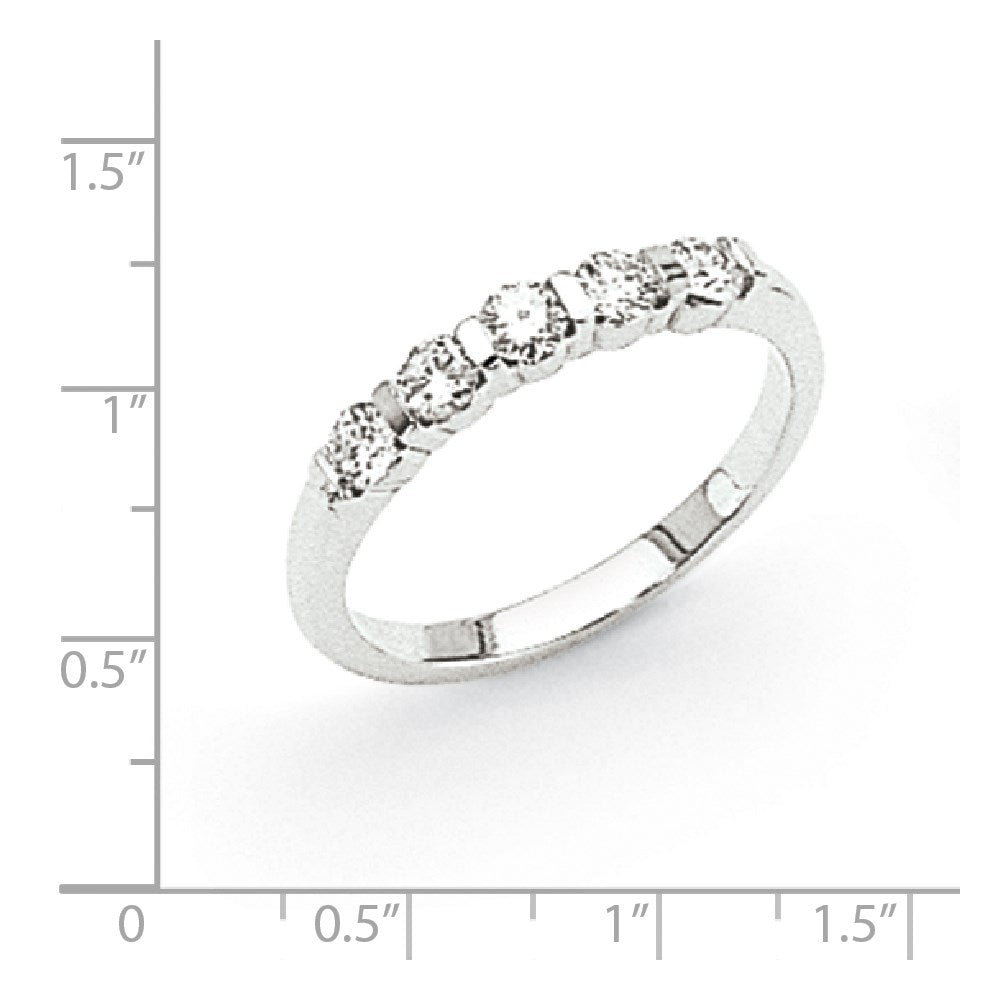 14k White Gold A Real Diamond Anniversary Band