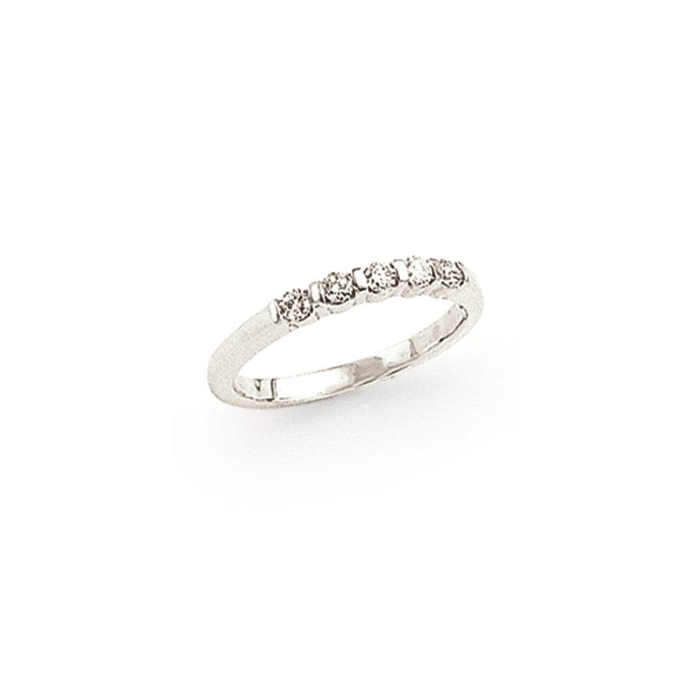 14k White Gold A Real Diamond Anniversary Band