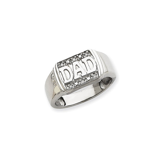 14k White Gold VS Real Diamond men's ring