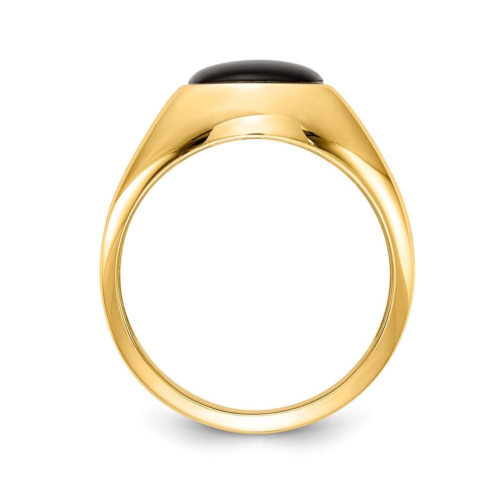 14K Yellow Gold A Real Diamond men's ring