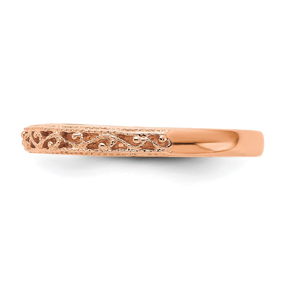 14k Rose Gold Band