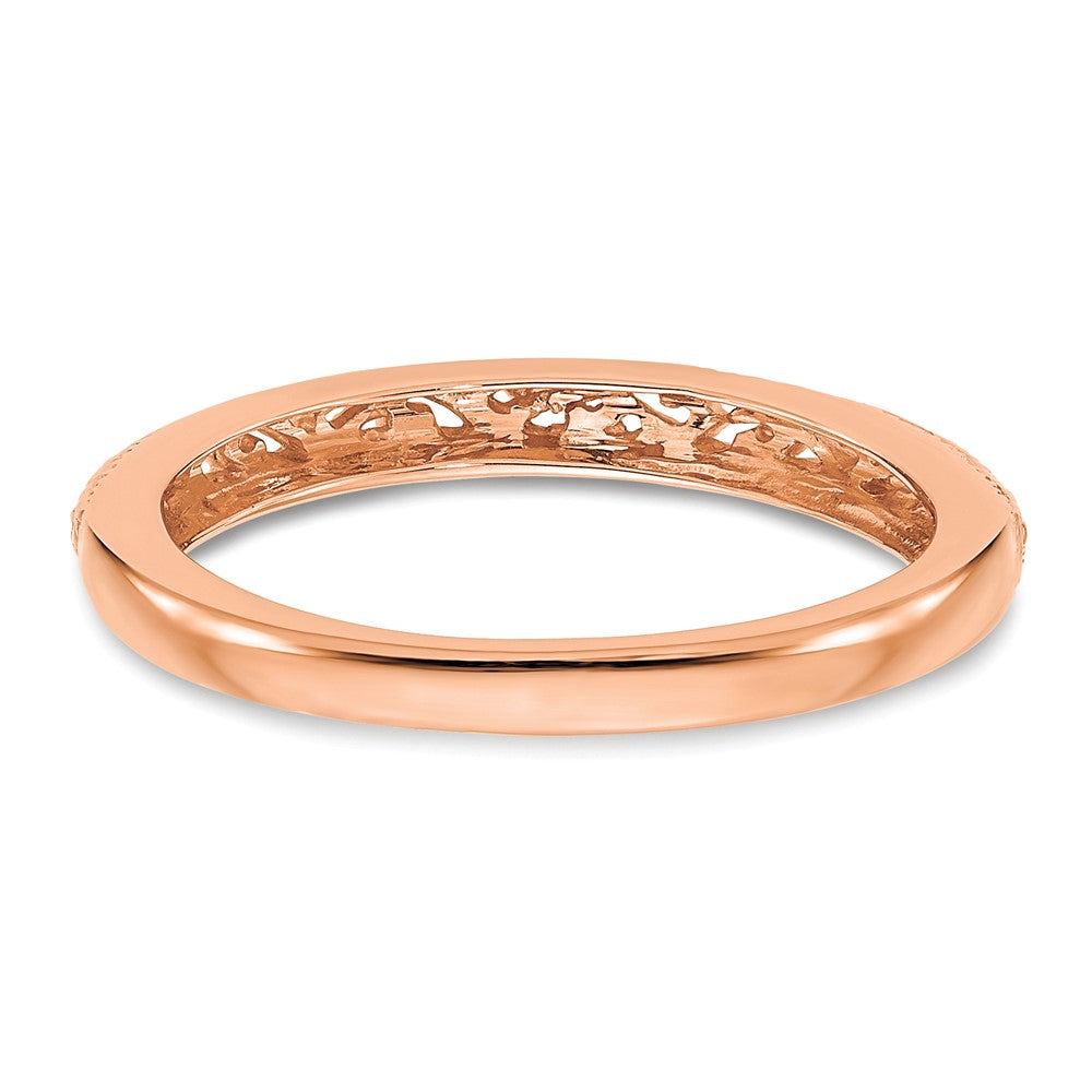 14k Rose Gold Band