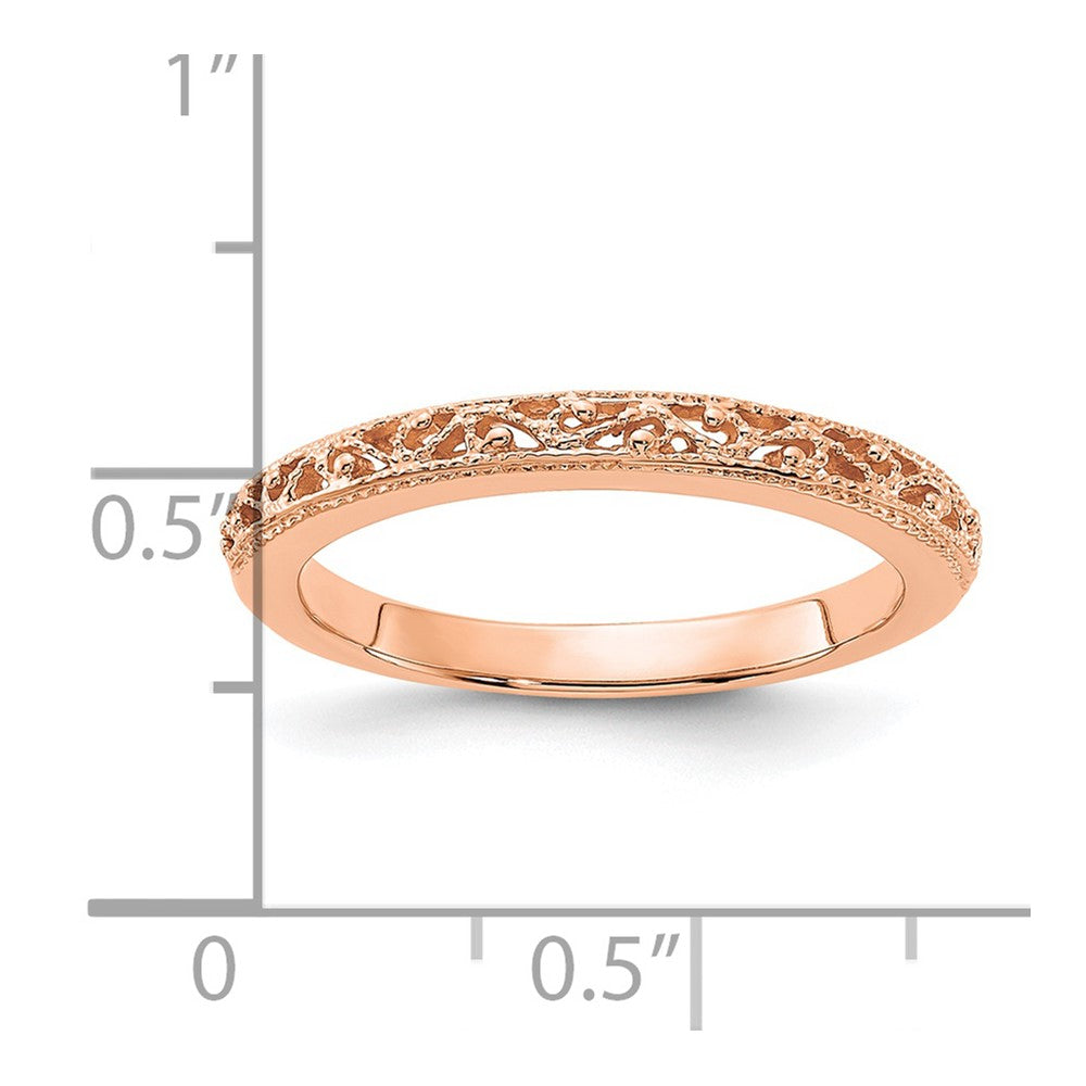 14k Rose Gold Band