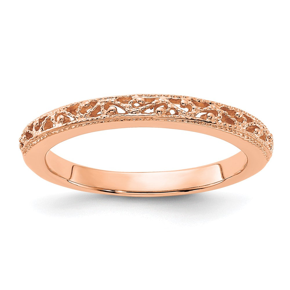 14k Rose Gold Band