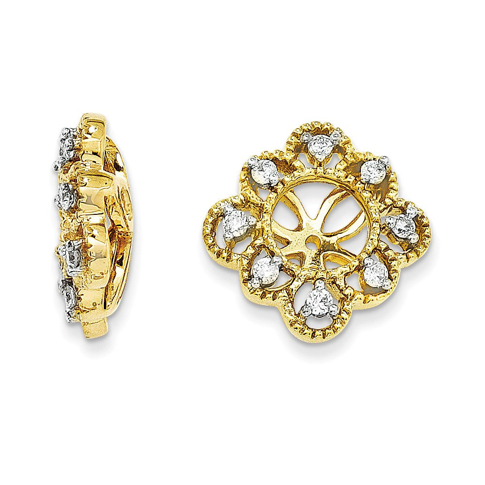 14k Diamond Earring Jacket