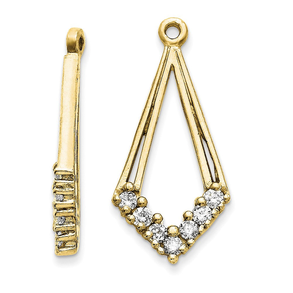 14k AAA Diamond earring jacket