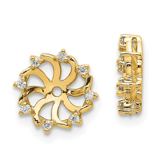 14k AA Diamond Earring Jacket