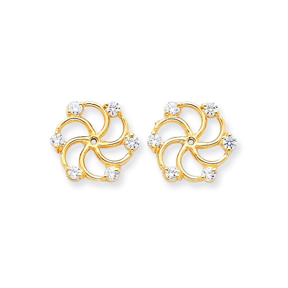 14k AAA Diamond Earring Jacket