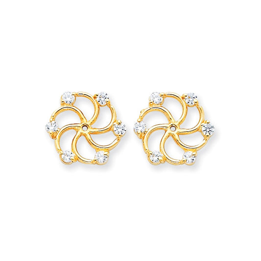 14k AAA Diamond Earring Jacket