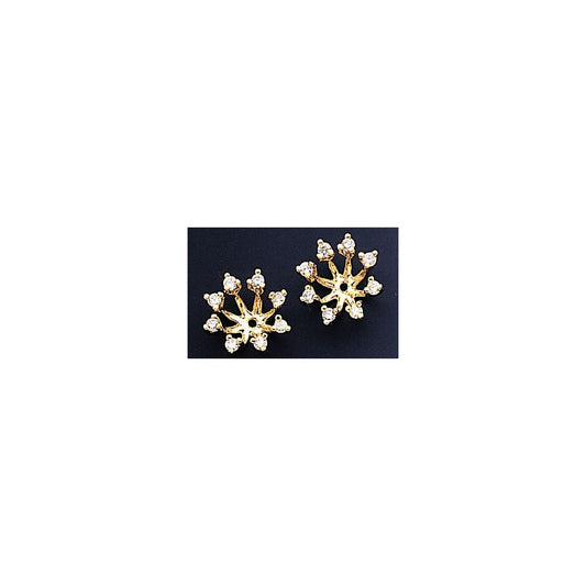 14k AAA Diamond earring jacket