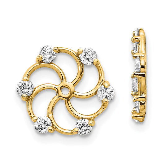 14k AAA Diamond Earring Jacket