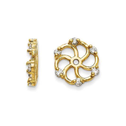 14k AA Diamond Earring Jacket