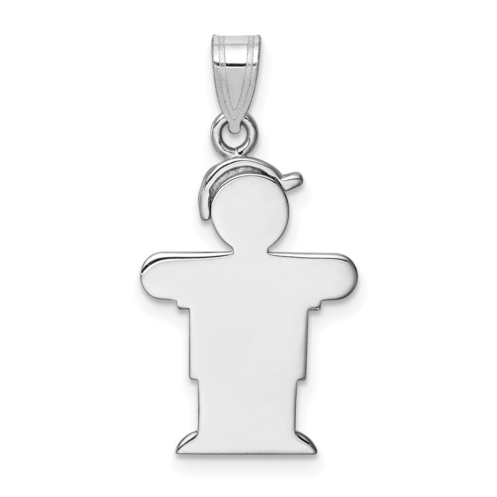 14k White Gold VS Diamond kid pendant