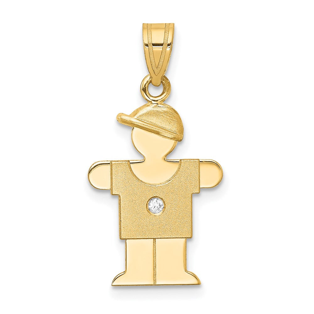 14k AA Diamond Pendant