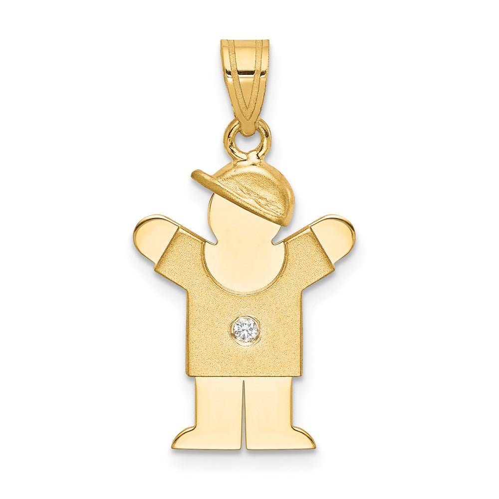 14k VS Diamond kid pendant