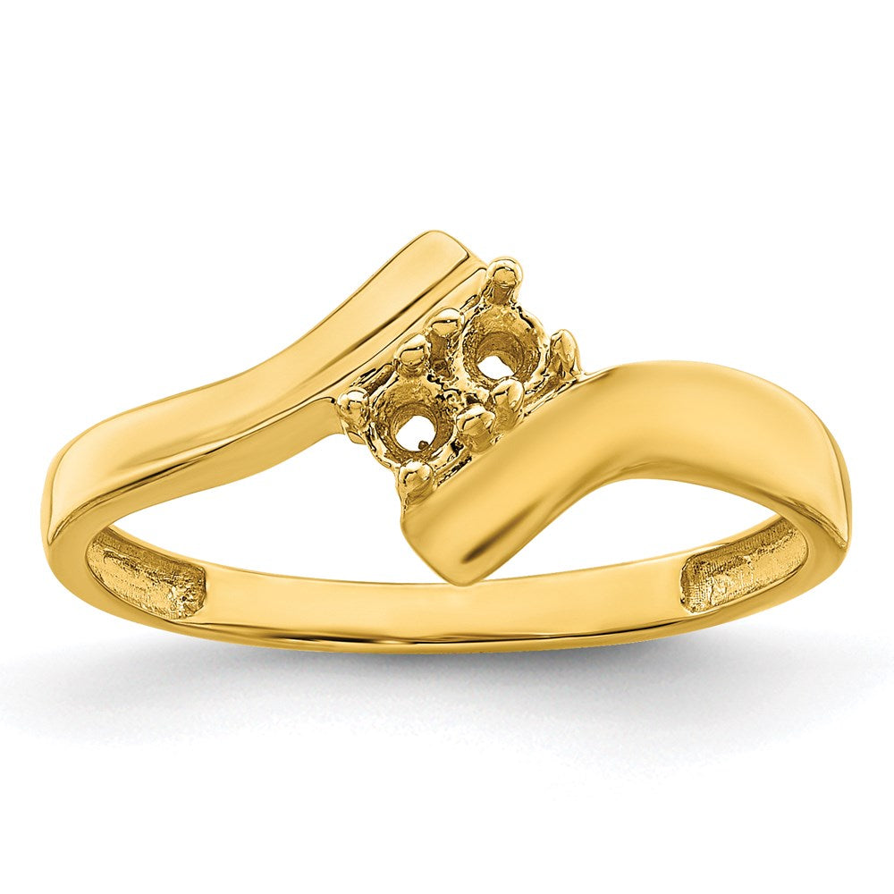 10K Yellow Gold Synthetic Family Jewelry Ring