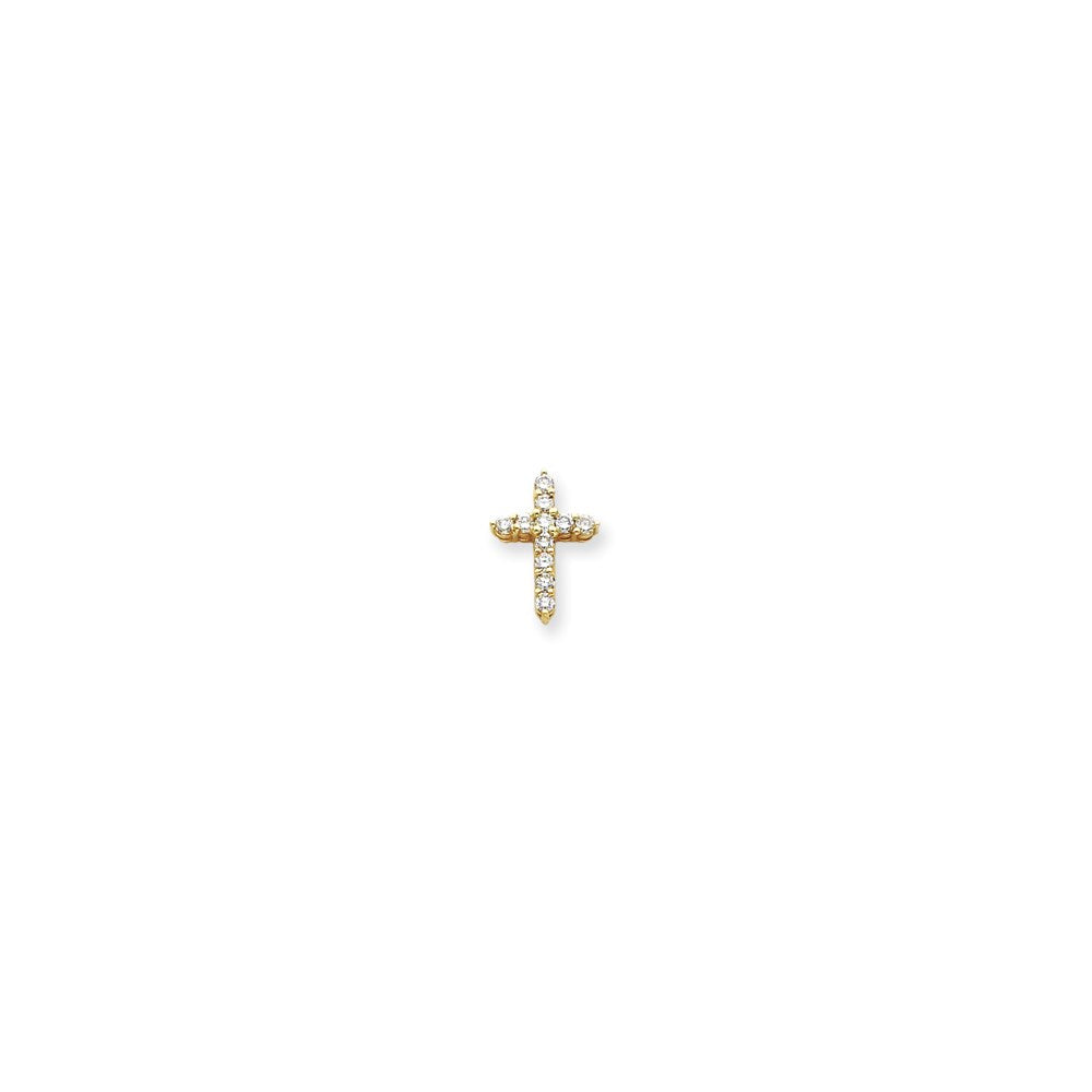 14k VS Diamond cross pendant