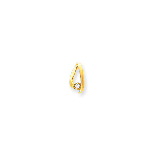 14k AAA Diamond chain slide