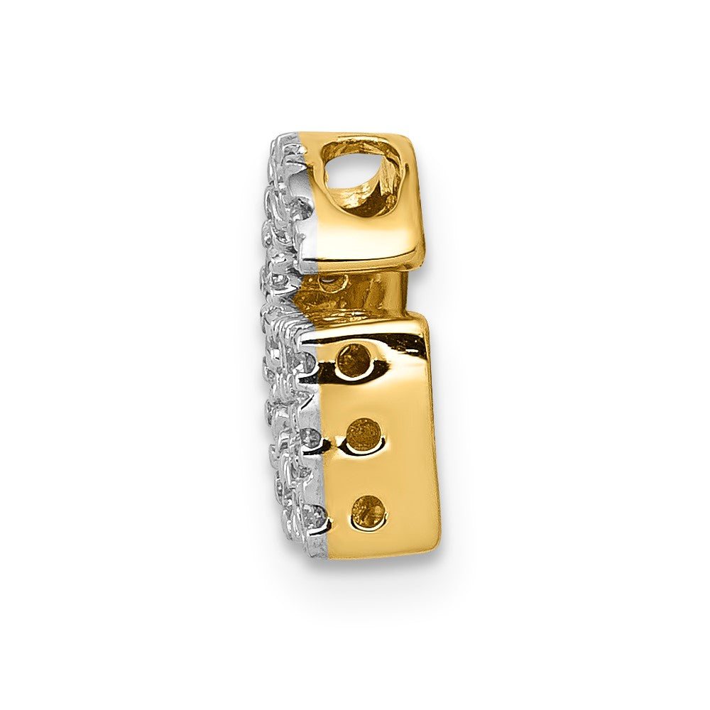 14k Diamond Initial G Charm