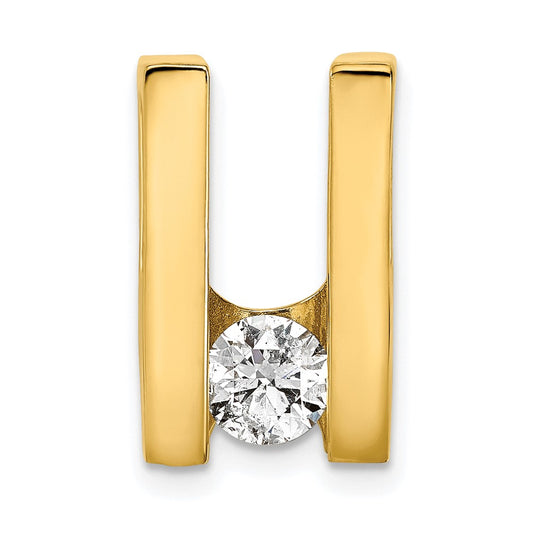 14k A 5.25mm Diamond Slide