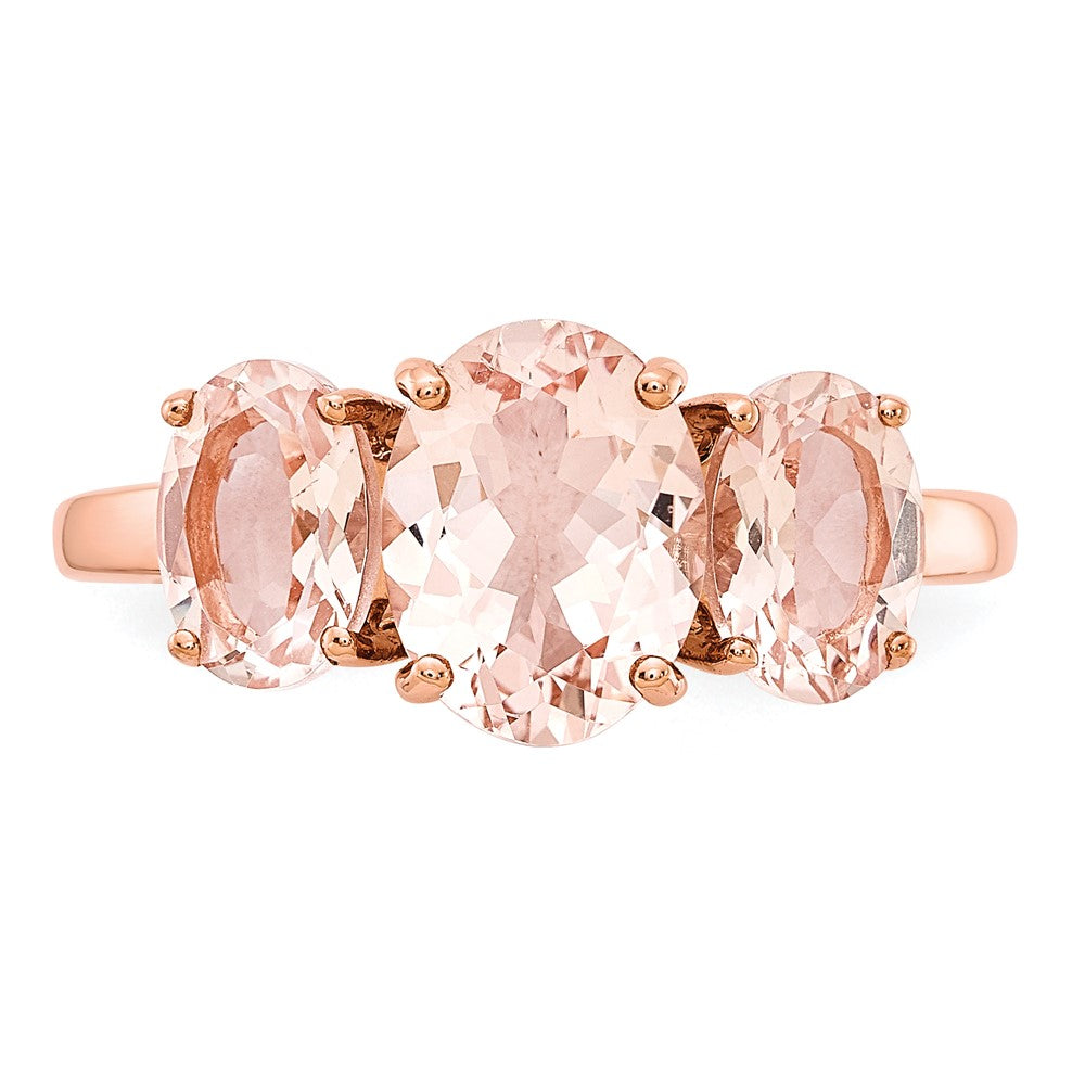 14k Rose Gold Morganite Ring