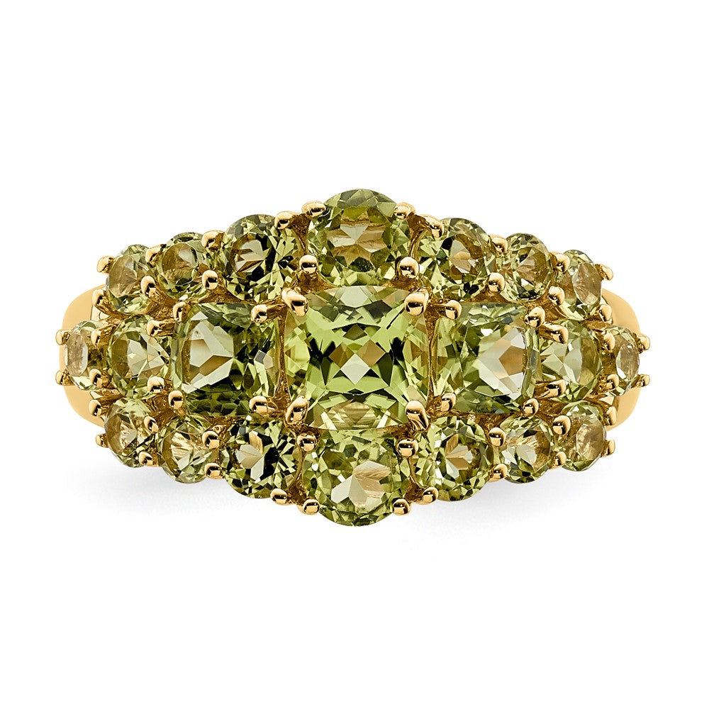 14K Yellow Gold Peridot Ring