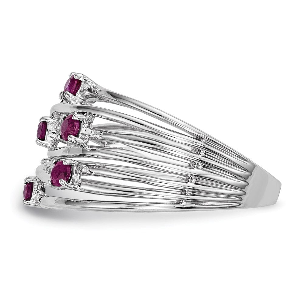 14k White Gold Ruby Ring