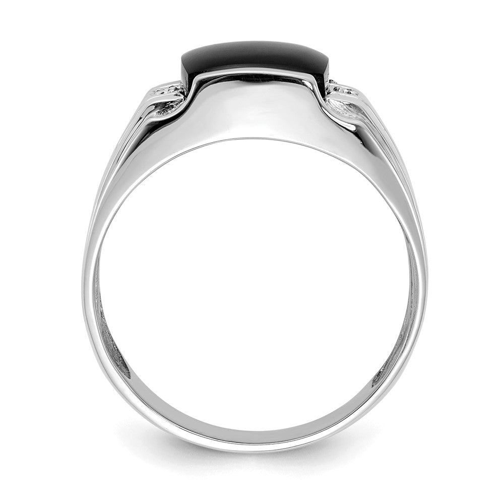 14k White Gold VS Real Diamond men's ring