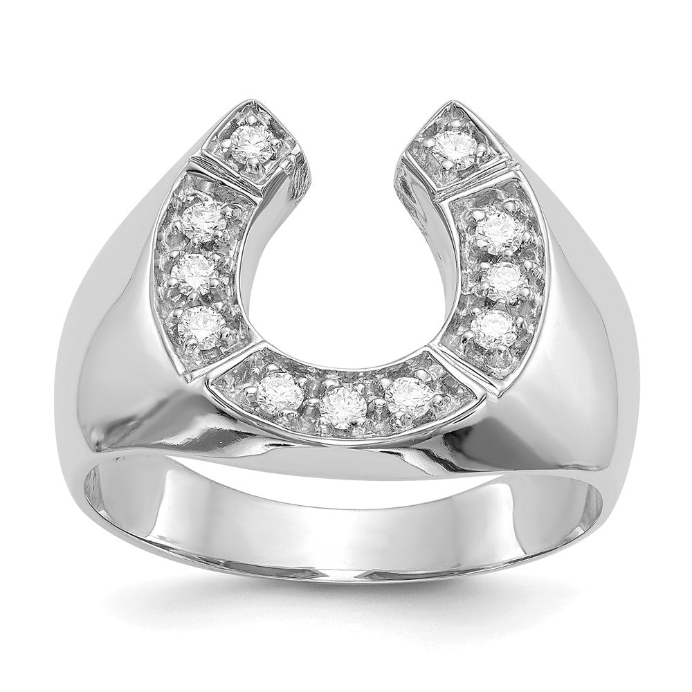 14k White Gold VS Real Diamond men's ring