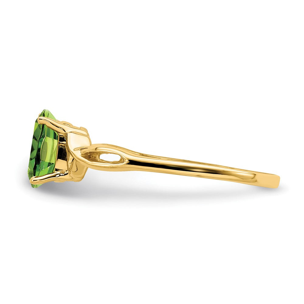 14K Yellow Gold Peridot ring