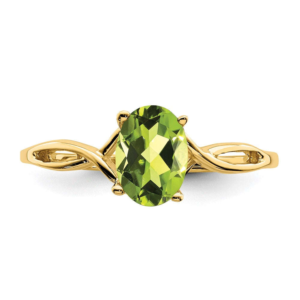 14K Yellow Gold Peridot ring