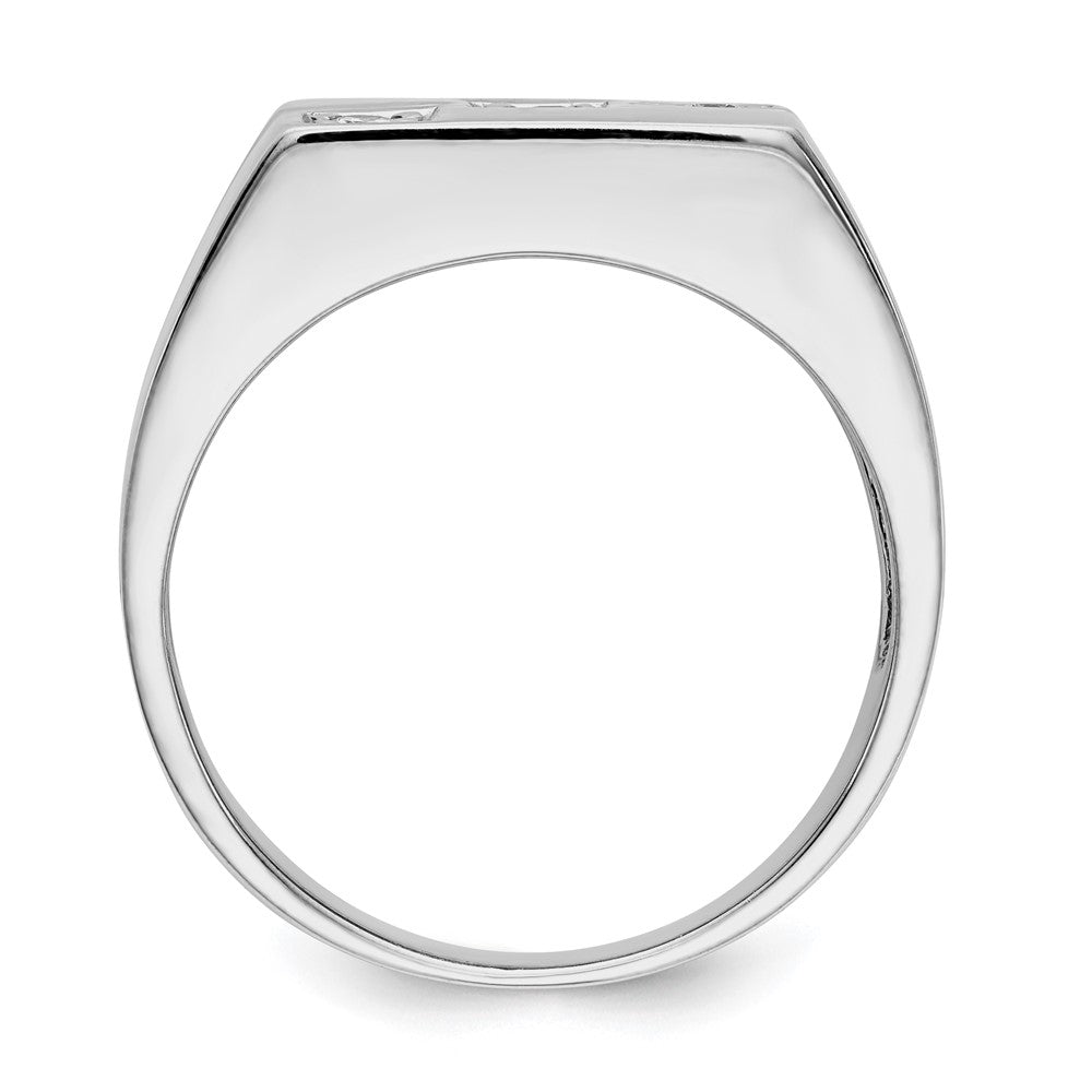 14k White Gold VS Real Diamond men's ring