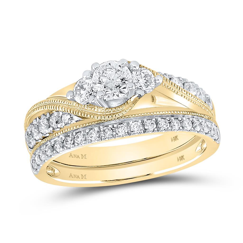 7/8CTW-Diamond 1/3CT-CRD BRIDAL SET CERTIFIED