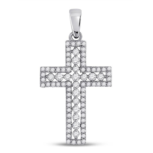 1/2 CTW-Diamond CROSS PENDANT