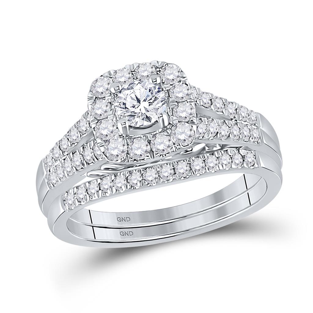 1CT-Diamond 1/3CT-CRD BELLISIMO BRIDAL SET CERTIFIED