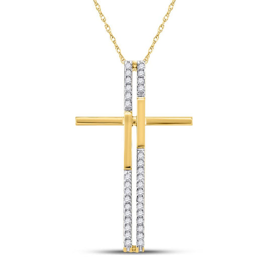 1/8CT-Diamond CROSS PENDANT