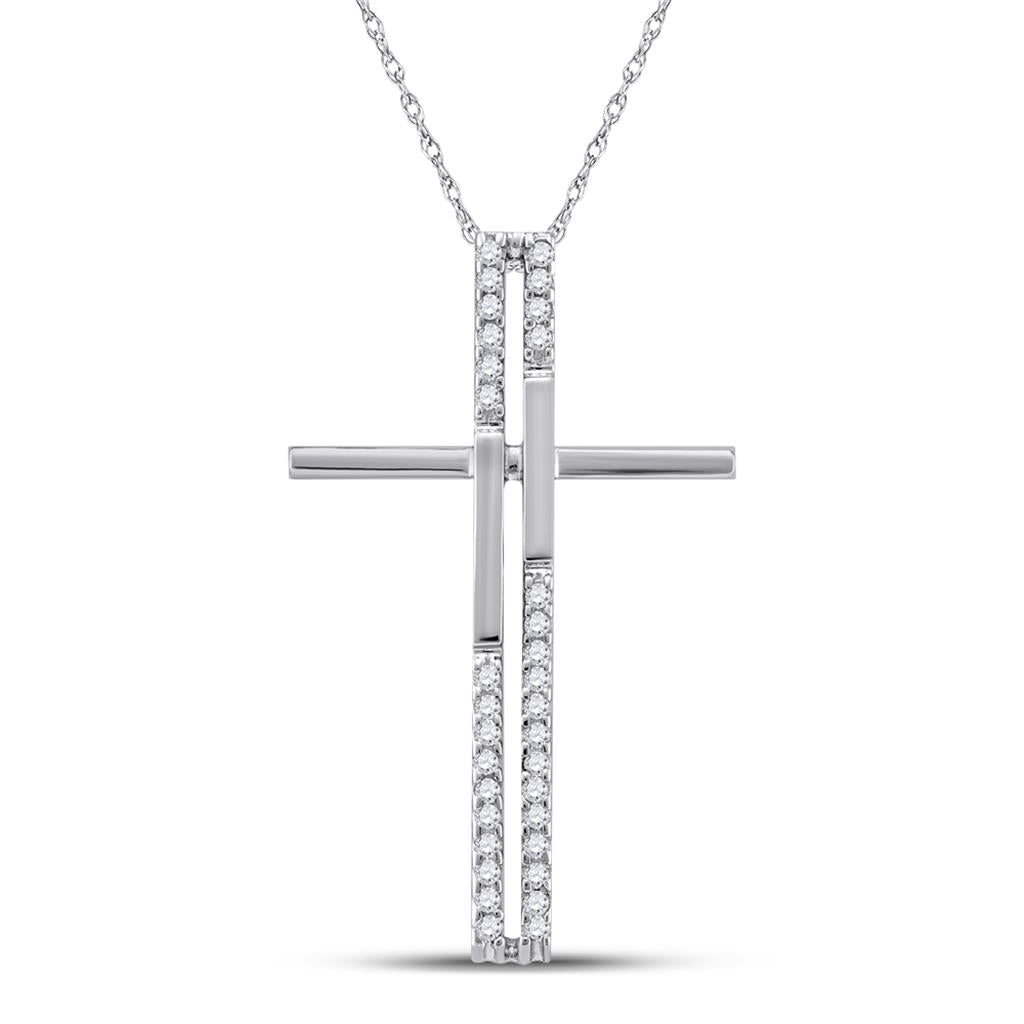 1/8CT-Diamond CROSS PENDANT