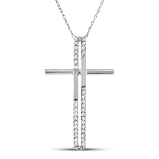 1/8CT-Diamond CROSS PENDANT