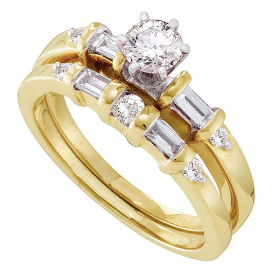 3/4CT-Diamond 1/3CT-CRD BRIDAL SET