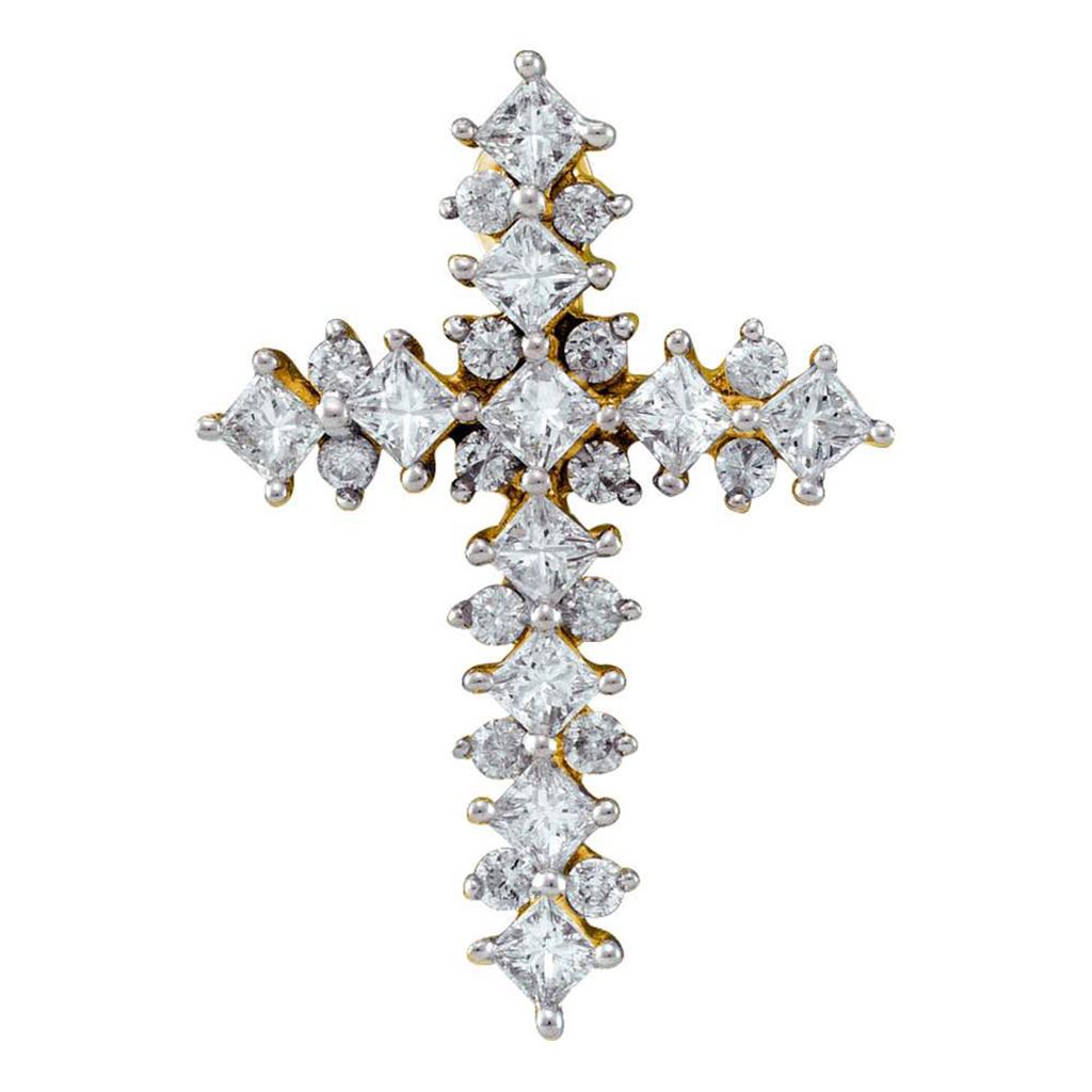 3/4CT-Diamond CROSS PENDANT