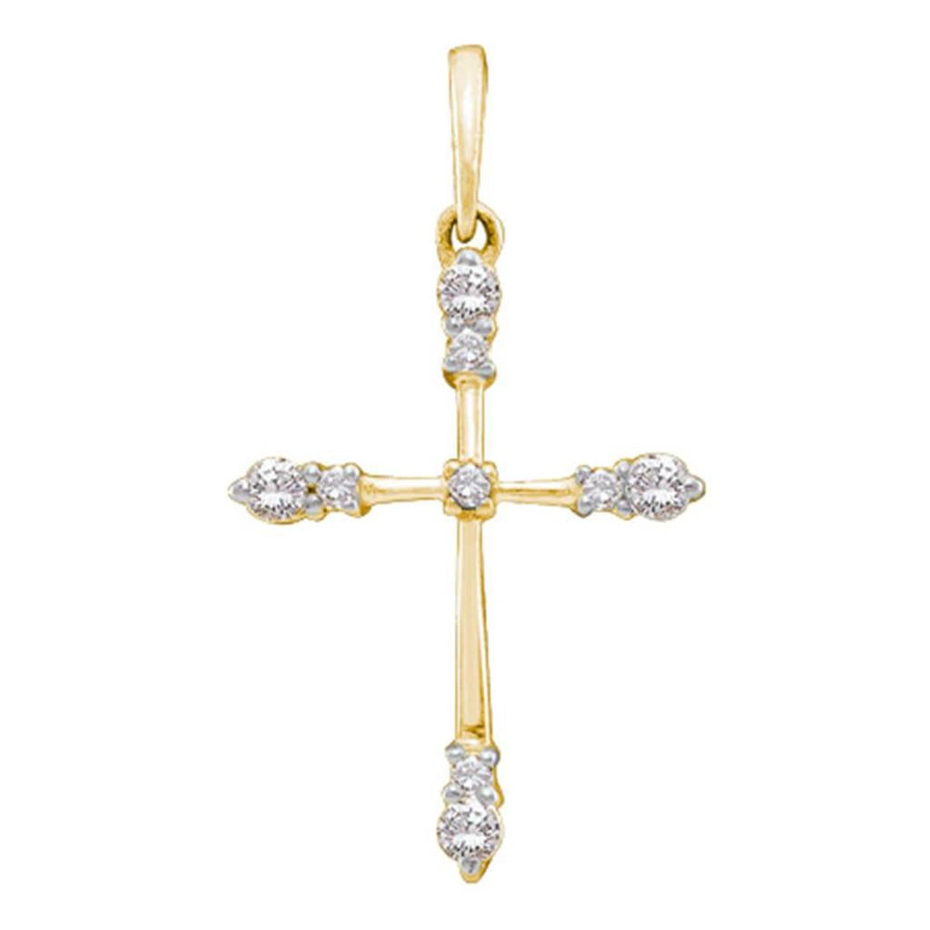 1/6CT-Diamond CROSS PENDANT