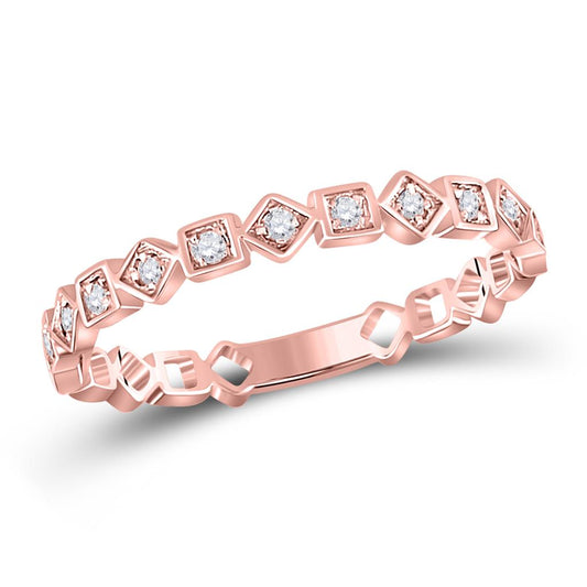 1/10CTW-Diamond STACKABLE BAND S6