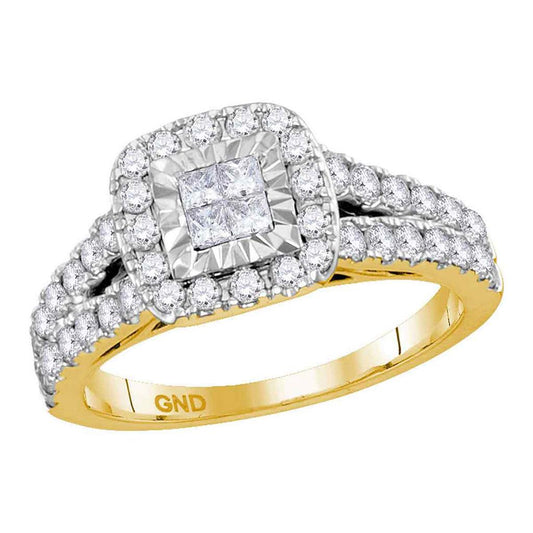 1CT-Diamond INVISIBLE BRIDAL RING