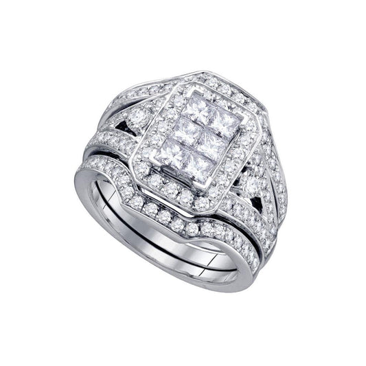 2 CT-Diamond INVISIBLE BRIDAL RING