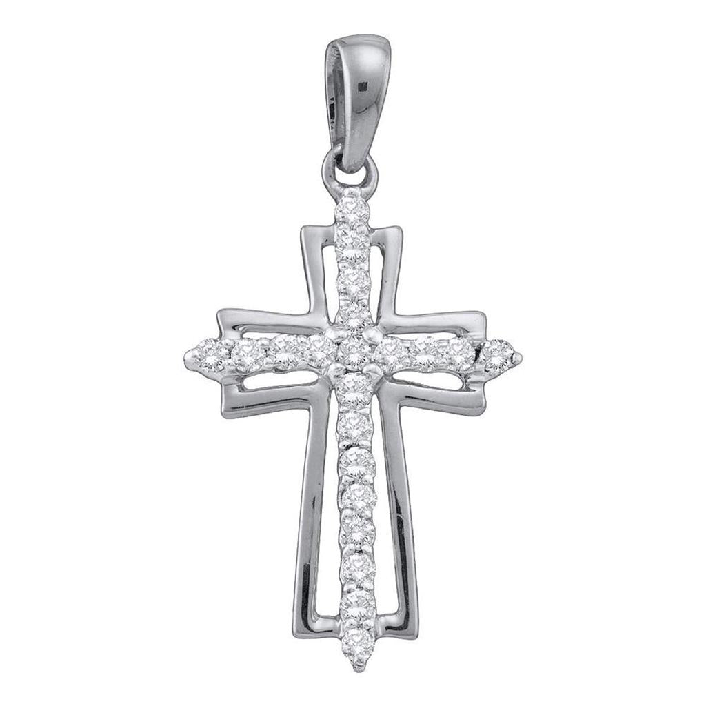 1/4CT-Diamond GIFT CROSS PENDANT