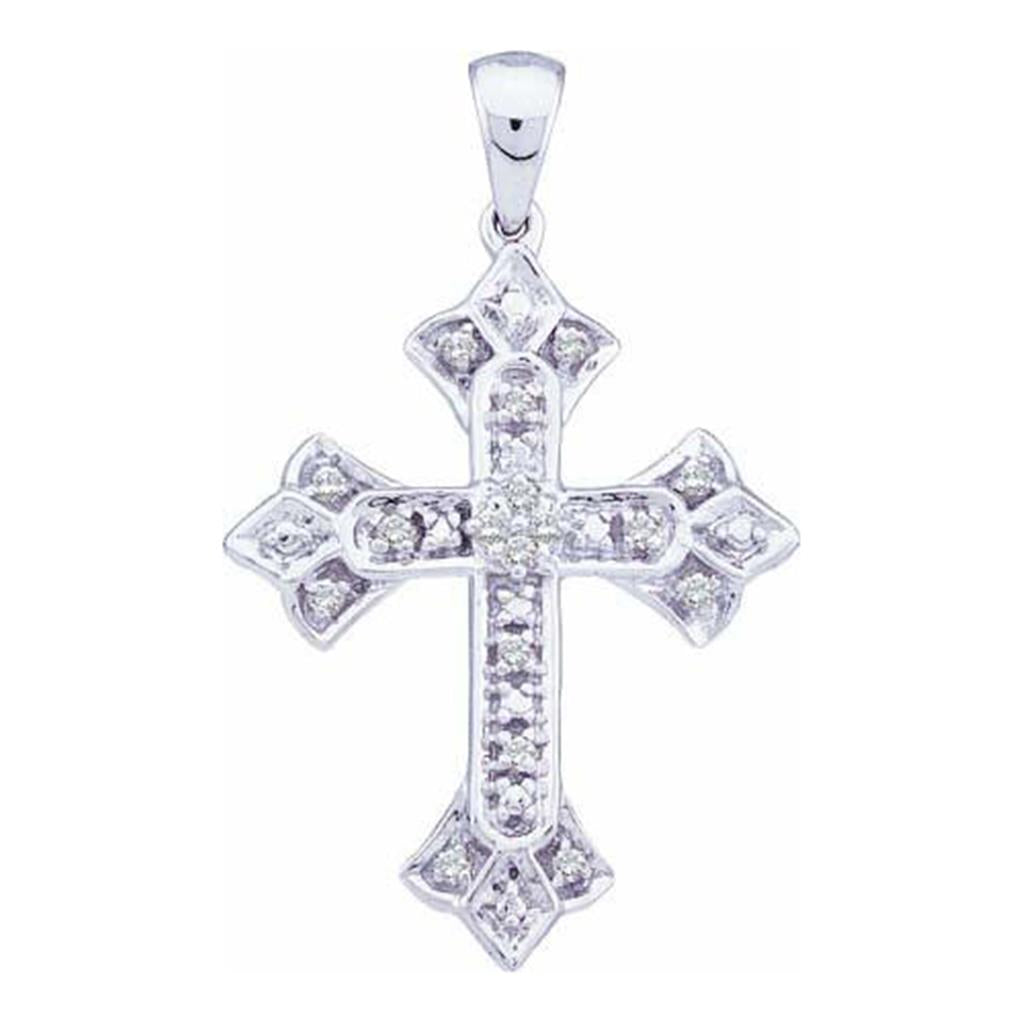 1/8CTW-Diamond CROSS PENDANT