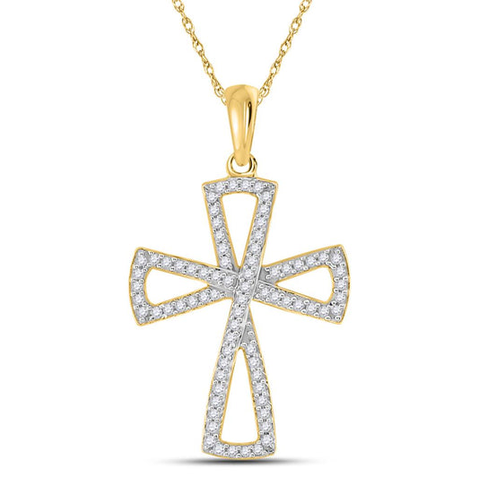 1/3CT-Diamond CROSS PENDANT